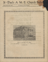 Church Bulletin, St. Paul's A.M.E. Church, Des Moines, April 12, 1936, Easter Sunday