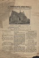 Church Bulletin, Corinthian Baptist Church Herald, Des Moines, April 20, 1919