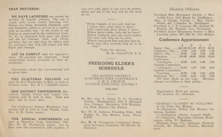 Bulletin, Des Moines District Northwestern Conference A.M.E. Church Fourth Episcopal District, 1942-1943