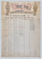 Poster, Roll Of Honor, World War I