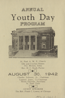 Program, Annual Youth Day Program, St. Paul A.M.E. Church, Des Moines, August 30, 1942